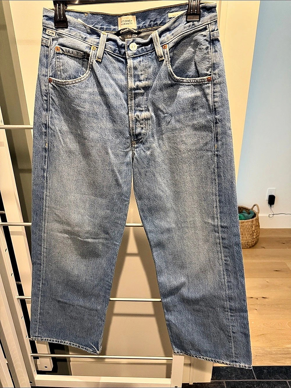 Citizens of Humanity Gaucho Cropped Jeans Blue Waist 26